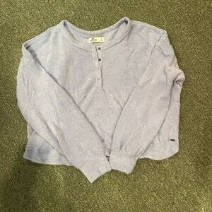 Hollister Light Blue Crew Neck Sweater